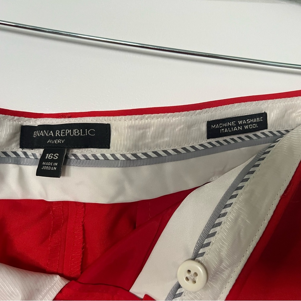 Red banana republic pants. Size 16S